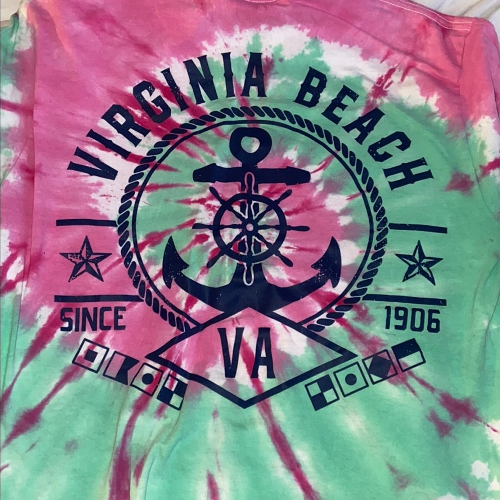 pink + green long sleeve